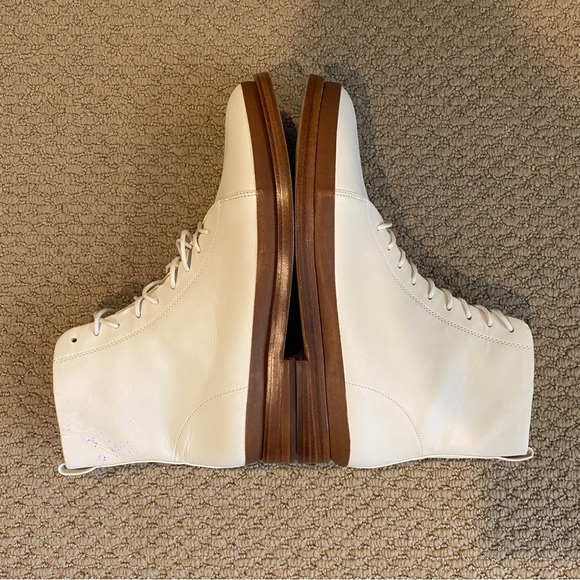 VINCE WOMEN’s NEW CABRIA ANKLE BOOTS off white SIZE 9.5M/EUR 40.5 - Picture 4 of 9